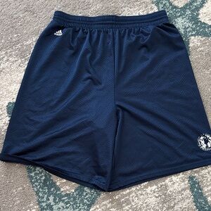 Adidas Men's Dallas Mavericks Dark Blue Sports Shorts
